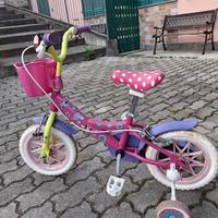bici minni con rotelle per bambina 3-6 anni