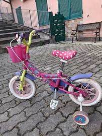 bici minni con rotelle per bambina 3-6 anni