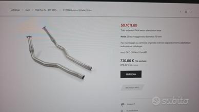 Scarico centrale Ragazzon per audi Rs4 2019