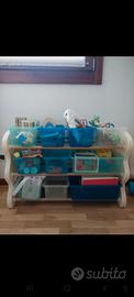 Mobile porta giochi stile montessori