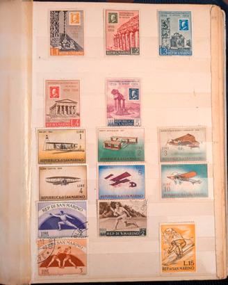 LOTTO SAN MARINO — 70 pezzi (42 nuovi + 28 timbrat