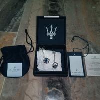Orecchini Maserati argento NUOVI