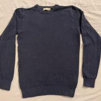 Maglione Blu Notte in 100% Cotone - Cotton Silk M