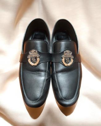 Mocassini Billionaire pelle nera tg 42