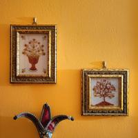 Coppia quadri artigianali in corallo originale 