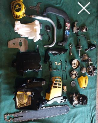 vari pezzi per motosega mcculloch mac 130