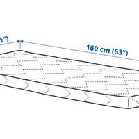 Materasso schiuma per bambini Ikea Underlig 70x160