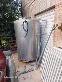 Serbatoio acciaio 1000L usato