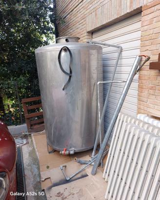 Serbatoio acciaio 1000L usato