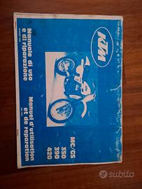 manuale uso e  riparazione KTM 350 390 420 '80 '81
