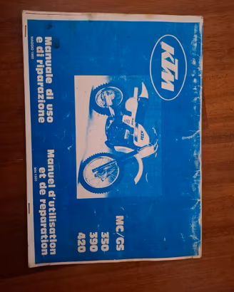 manuale uso e  riparazione KTM 350 390 420 '80 '81