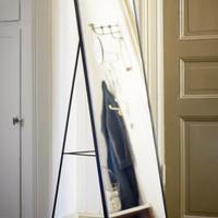 Specchio da terra o da appendere nero, 167x40cn