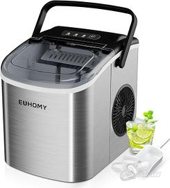 Macchina Ghiaccio 12kg/24h, EUHOMY Macchina
