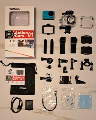 Wimius Action Camera 4K WiFi con Accessori