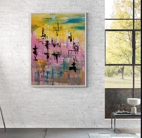 Dipinto su tela quadro astratto arte contemporanea