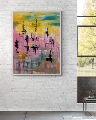 Dipinto su tela quadro astratto arte contemporanea