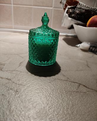 Porta candela in vetro 