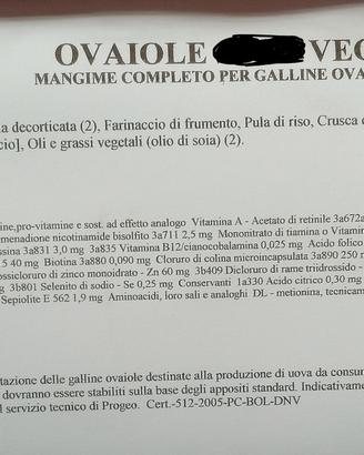 mangime per polli e galline