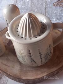 Spremiagrumi,  saliera e pepiera 