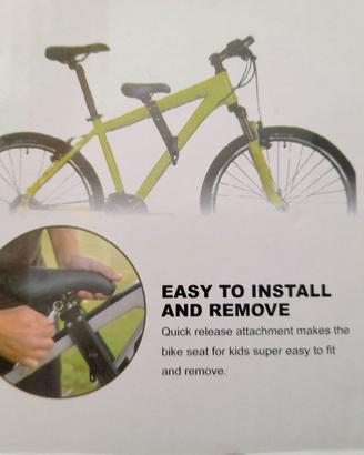 Seggiolino anteriore per mountain bike