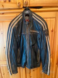 Giacca pelle moto CLOVER