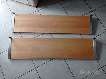 2 Mensole di legno con ganci jarpen ikea