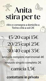Stiro al mio domicilio per te