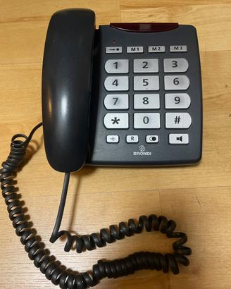 Telefono BRONDI fisso tasti grandi anziani