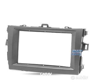 CORNICE NERA RADIO 2-DIN PER TOYOTA COROLLA 07-13