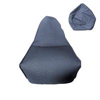 Poltrona Sacco Pouf imbottita Blu senza imbottitur