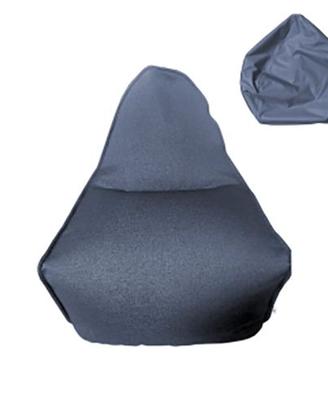 Poltrona Sacco Pouf imbottita Blu senza imbottitur
