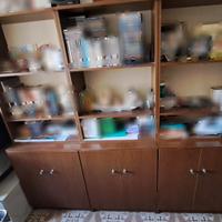 scrivania più libreria 