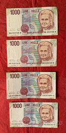 1000 lire in banconota