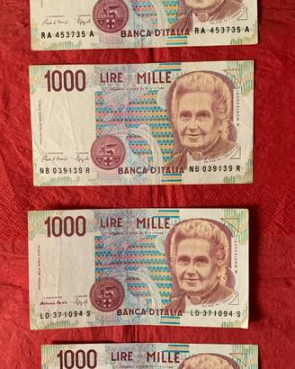 1000 lire in banconota
