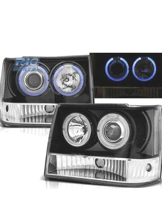 FARI JEEP GRAND CHEROKEE 93-98 OCCHI ANGELI NERO