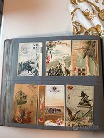Cartoline con francobolli fine 800 primi 900