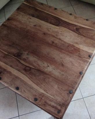 tavolo in legno intarsiato a mano