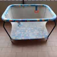 Box giochi neonati blu con orsetti