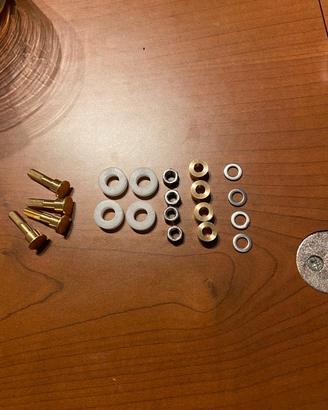 Kit scorrimento perno lungo ottone + dadi 14