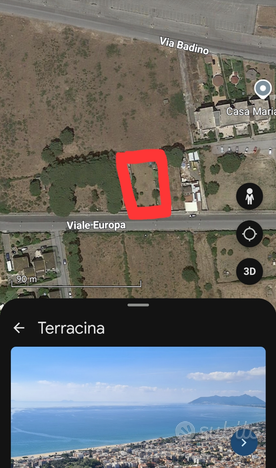 Terreno vicino al mare a Terracina su Viale Europa