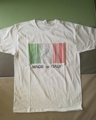 T shirt fruit BANDIERA ITALIA CODICE A BARRA