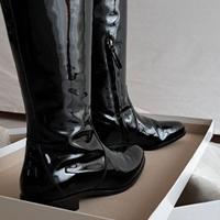 stivali donna vernice