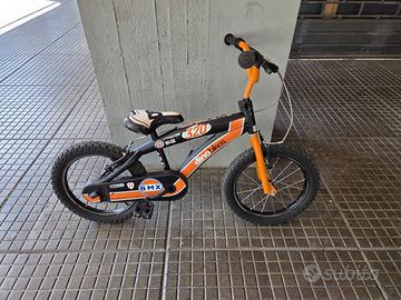 Bicicletta bambino 16” Dino Bikes BMX nera arancio