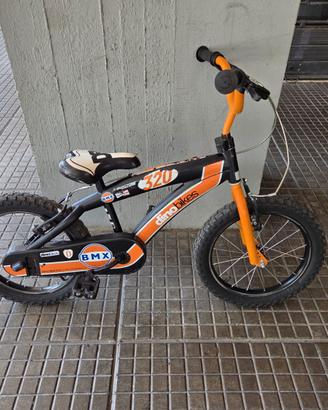 Bicicletta bambino 16” Dino Bikes BMX nera arancio