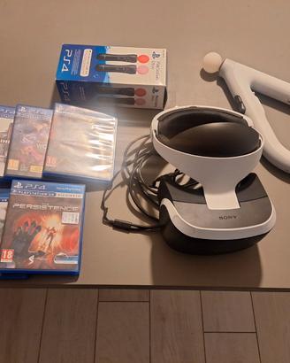 Playstation VR + Aim controller + Move + 7 giochi