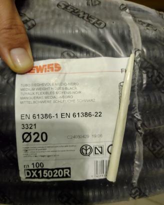Matassa Tubo CorrugatoGEWISS FK15 Ø20mm_usati 10 m