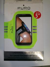 Fascia braccio porta smartphone PURO - Fino a 5"