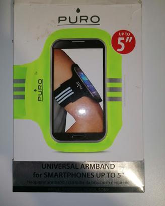 Fascia braccio porta smartphone PURO - Fino a 5"