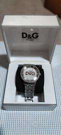 Orologio D&G Time in acciaio con strass - Completo