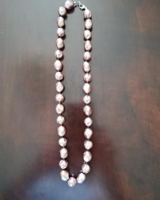Raffinata collana di perle barocche 